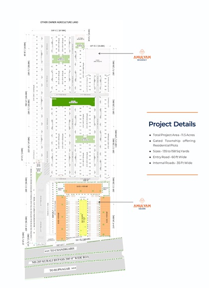 Amulyam Kurali, Residential Plots and Commercial SCO Showroom, Shops in Kurali